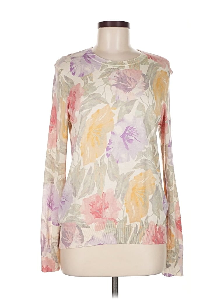 Pre-owned Unbranded Pullover Sweater In White