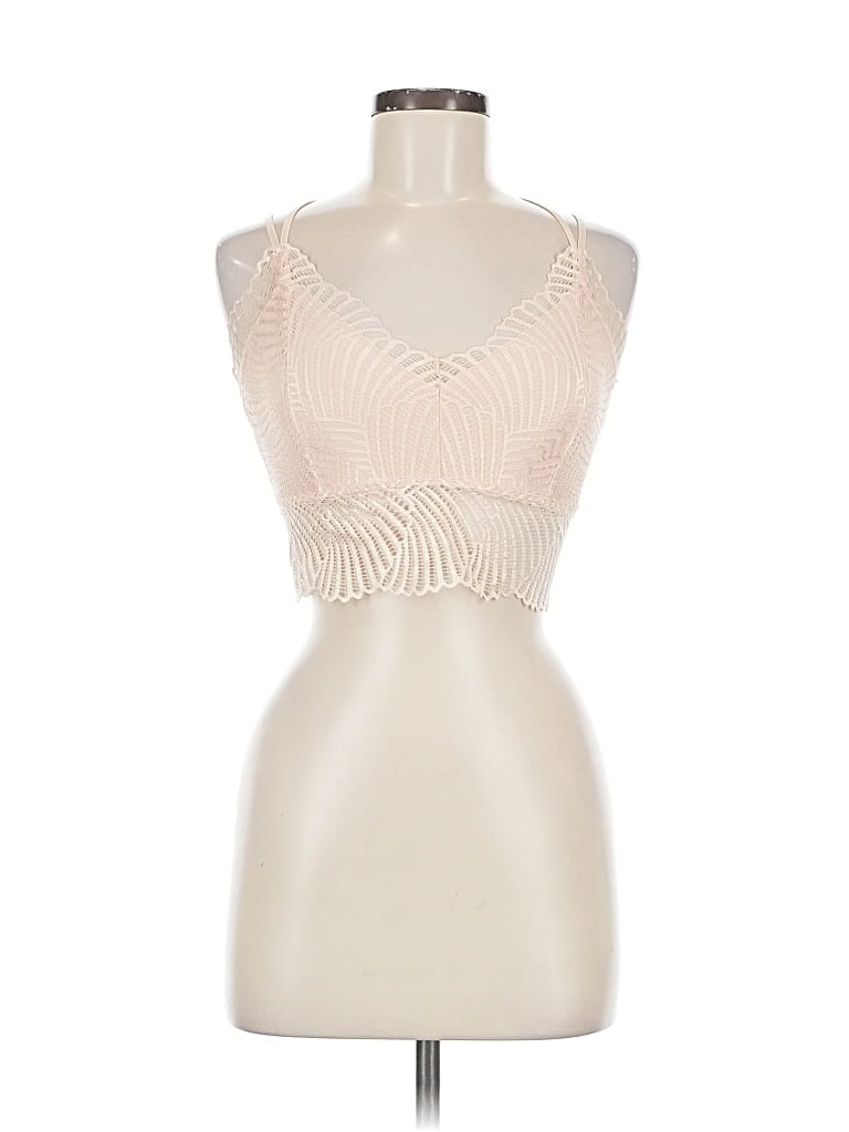 Pre-owned Avidlove Sleeveless Top Ivory Halter Neckline Tops In White