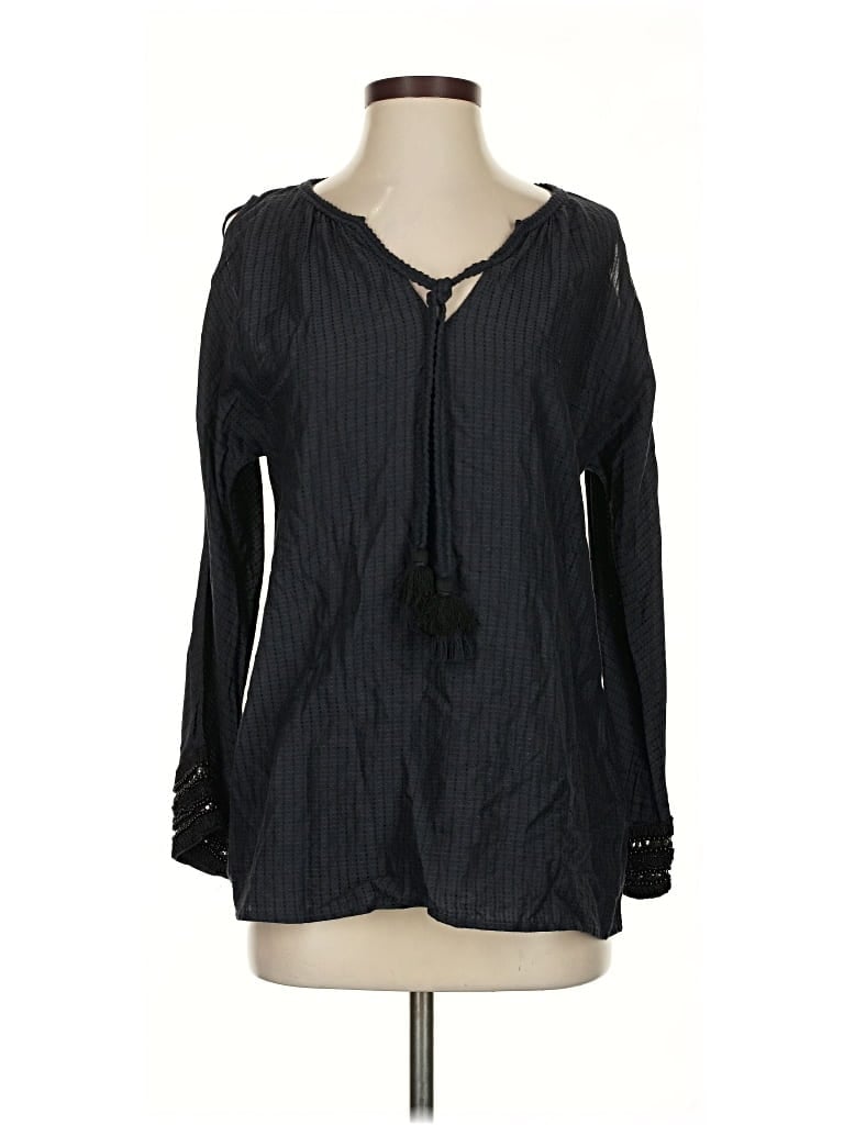 SOFT SURROUNDINGS Pre-owned Long Sleeve Blouse In Black