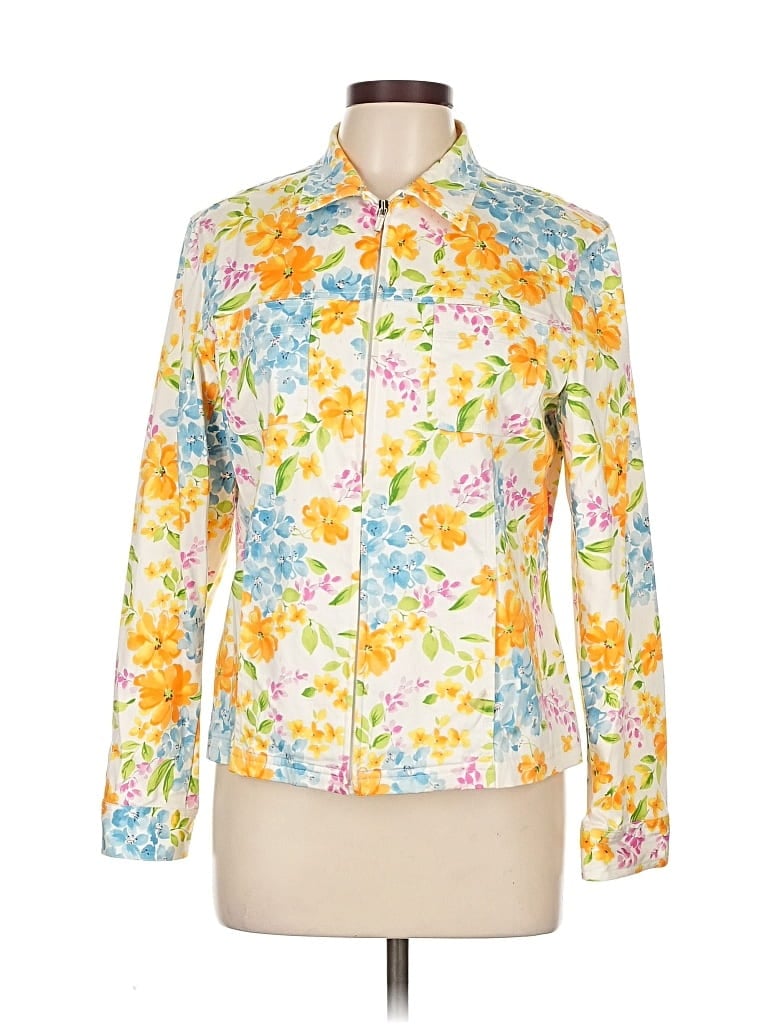 Pre-owned Jones New York Signature Jacket In Yellow