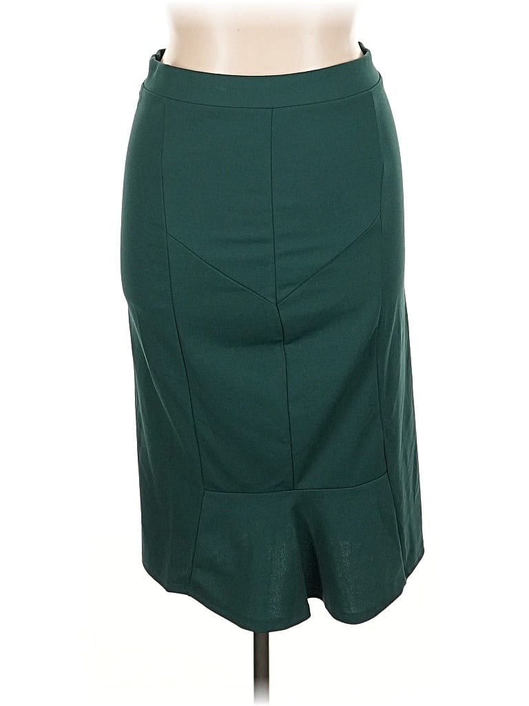 Pre-owned Olivia Blu Formal Skirt In Green