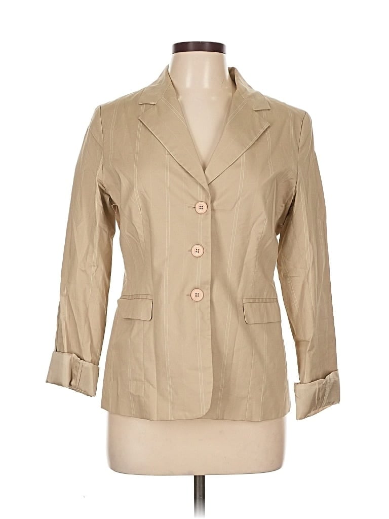 Pre-owned Assorted Brands Blazer Jacket In Brown