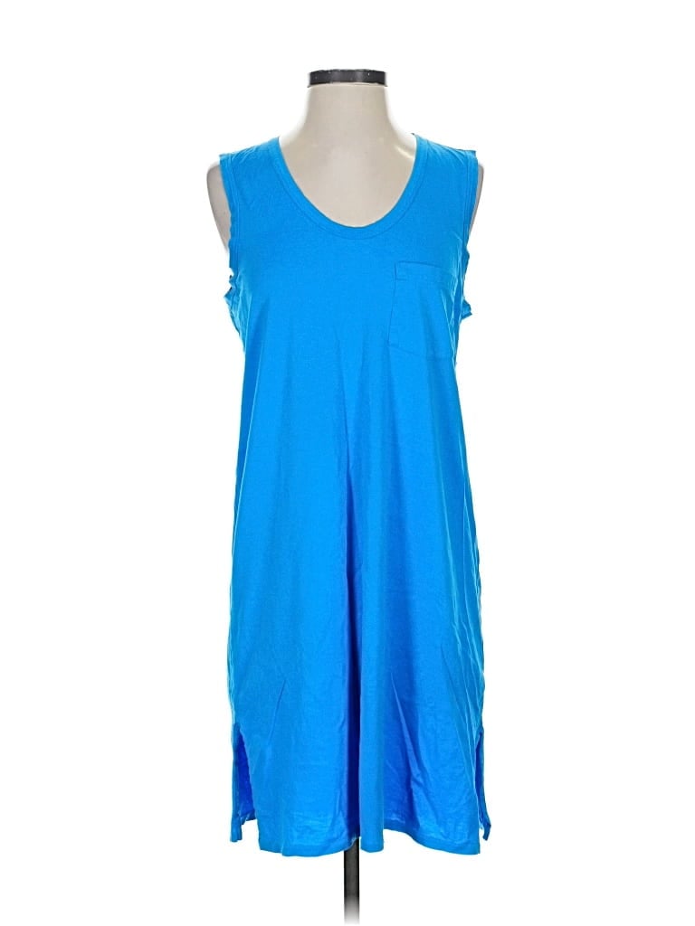 Pre-owned J.crew Factory Store Casual Dress In Blue