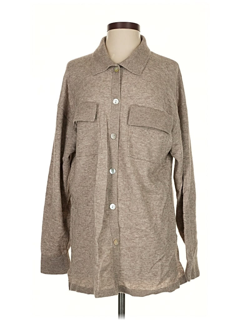 Pre-owned Stockholm Atelier & Other Stories Wool Cardigan Sweater In Brown