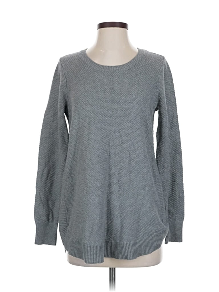 Pre-owned Ann Taylor Loft Pullover Sweater In Gray