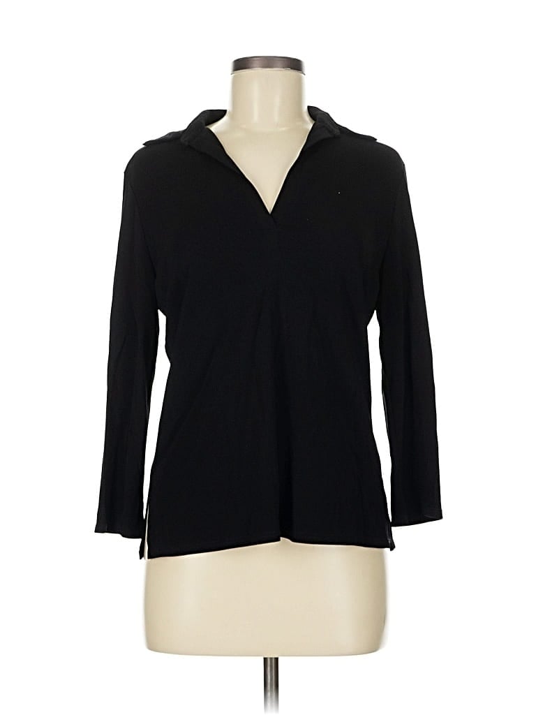 Pre-owned Max Studio 3/4 Sleeve Blouse In Black