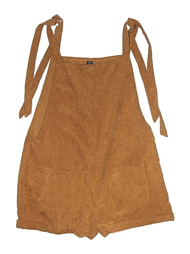 SHEIN Pre-owned Overall Shorts In Brown