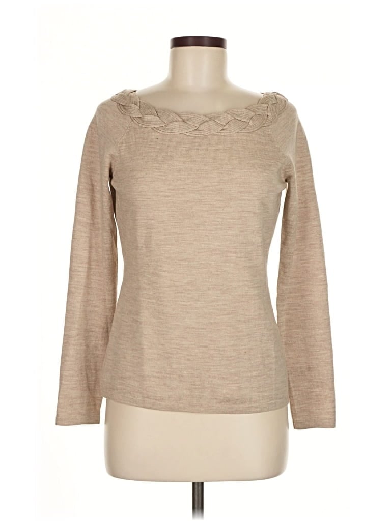 ANN TAYLOR Pre-owned Wool Pullover Sweater In Brown