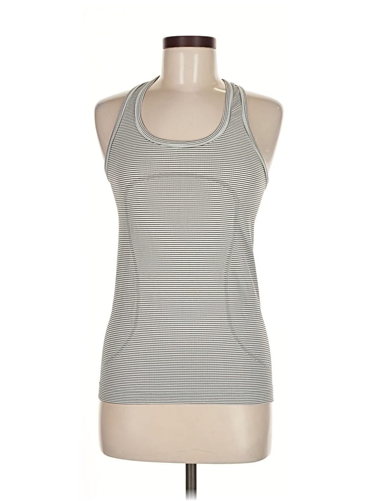 Pre-owned Lululemon Athletica Active Tank Top In Gray