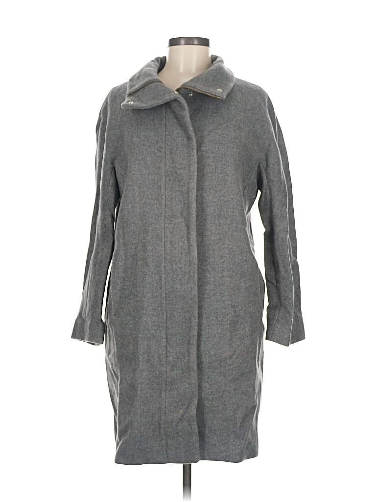 Pre-owned Massimo Dutti Cardigan Sweater In Gray