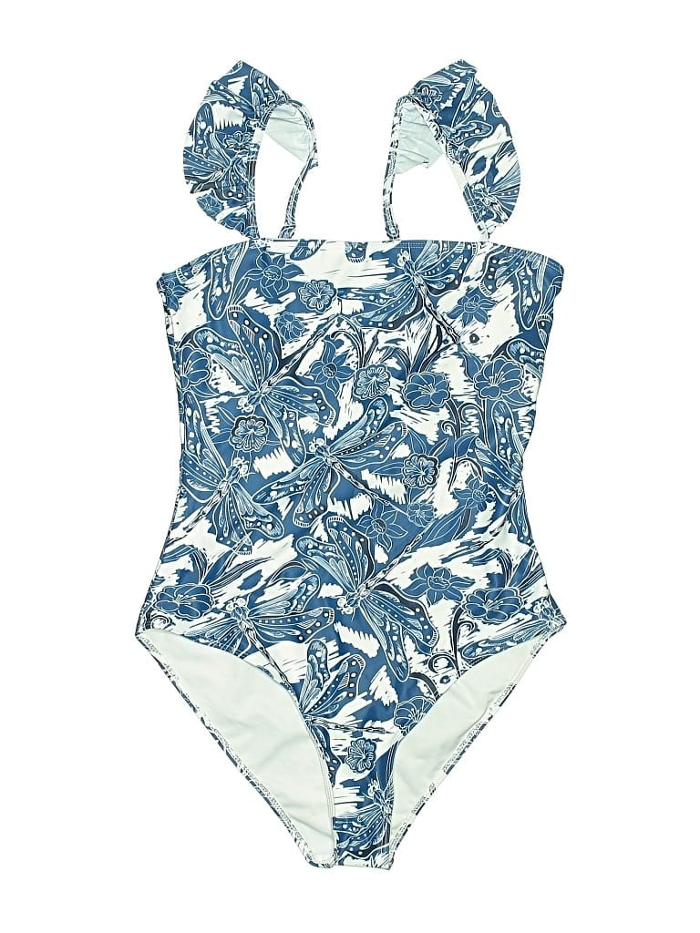 Pre-owned Unbranded One Piece Swimsuit In Blue
