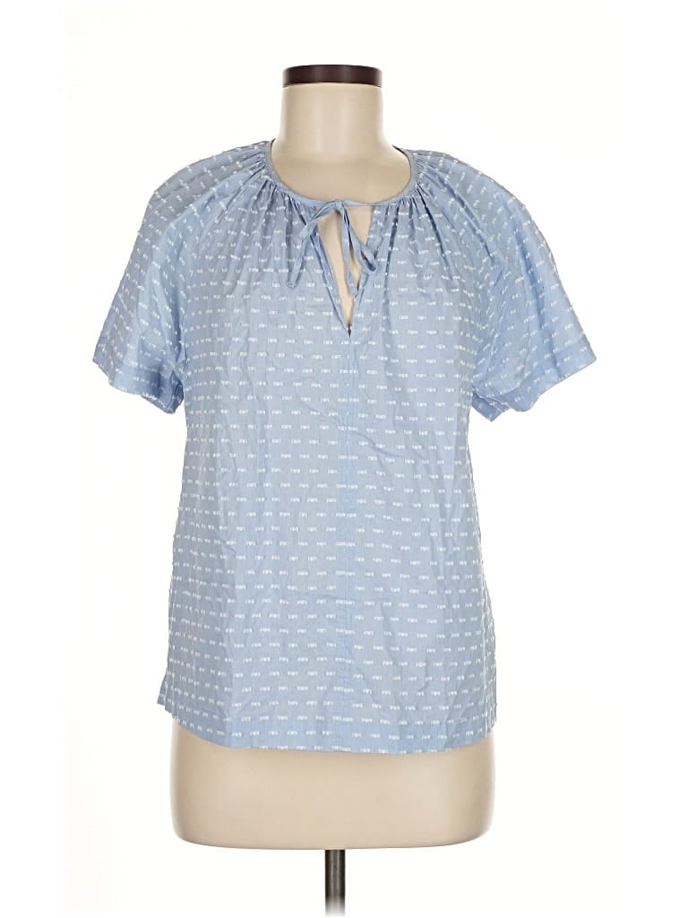 Click to view more detailed imagery on our partner's website Pre-owned Gap Short Sleeve Blouse In Blue