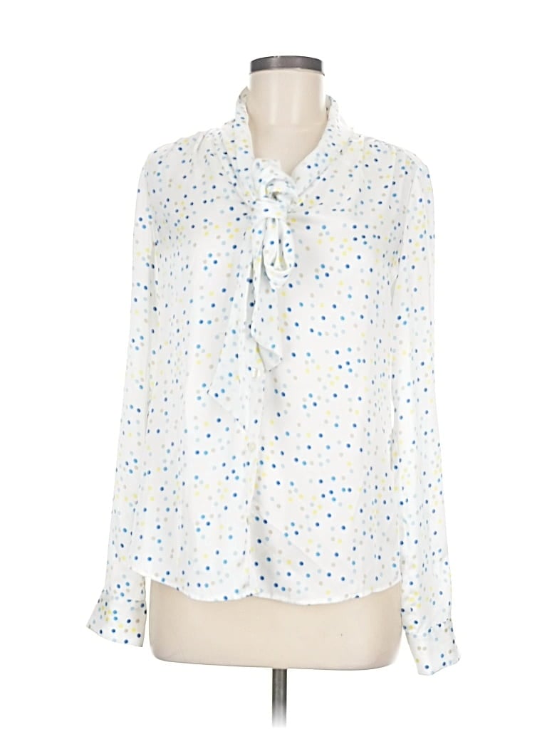 Pre-owned C. Wonder Long Sleeve Blouse In White