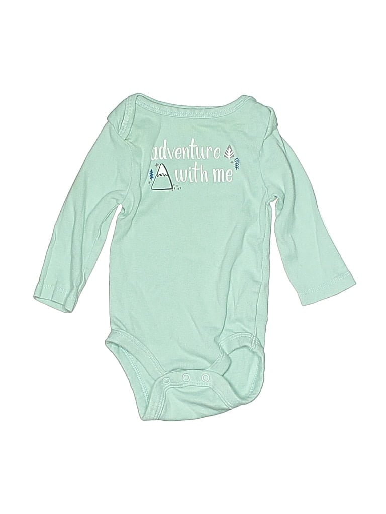 Pre-owned Cloud Island Babies' Long Sleeve Onesie In Blue