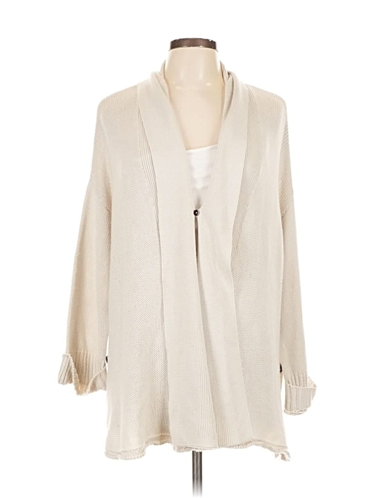 SIMPLY NOELLE Pre-owned Cardigan Sweater In White