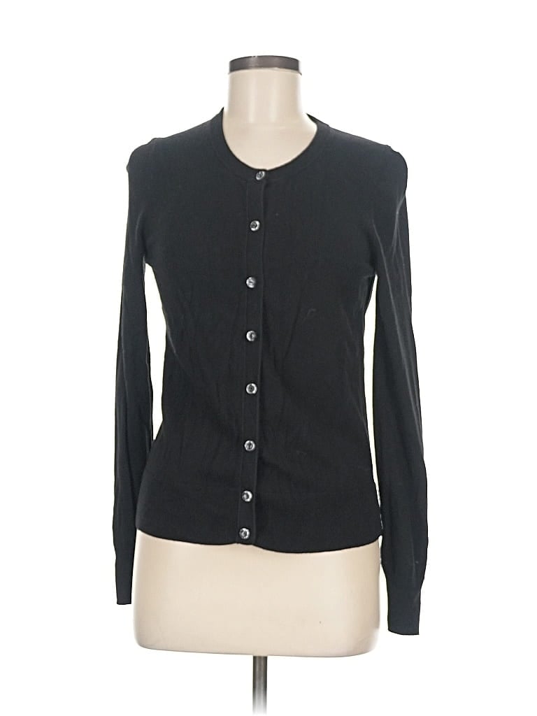 Pre-owned Ann Taylor Factory Cardigan Sweater In Black