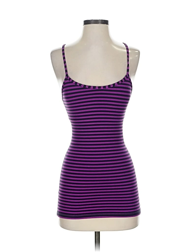 Pre-owned Lululemon Athletica Tank Top Purple Sweetheart Neckline Tops