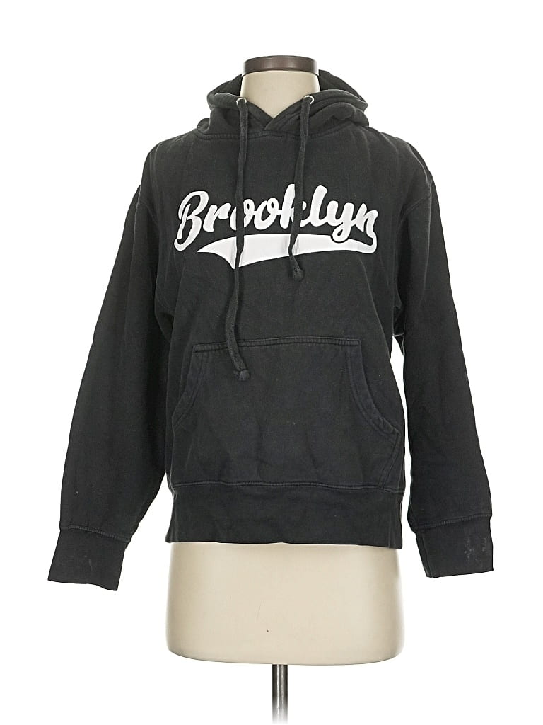 Pre-owned Assorted Brands Pullover Hoodie In Black