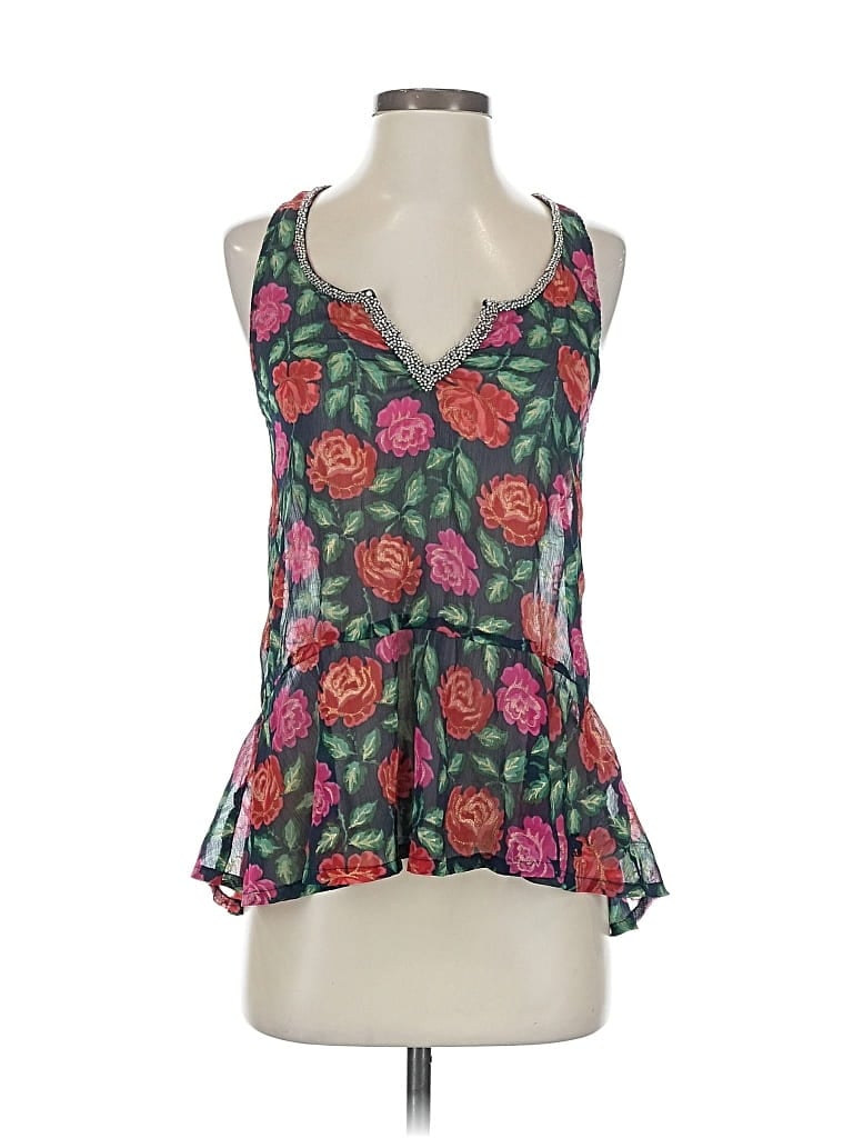 Pre-owned Abercrombie & Fitch Sleeveless Blouse In Green