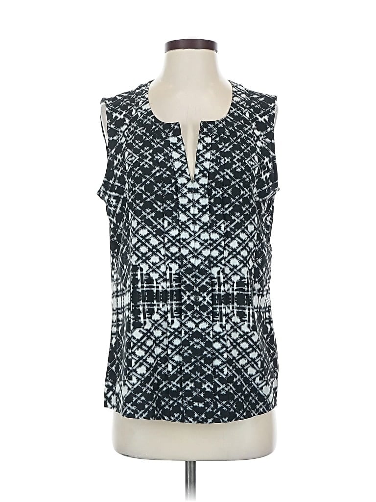 Pre-owned Calvin Klein Sleeveless Blouse In Black