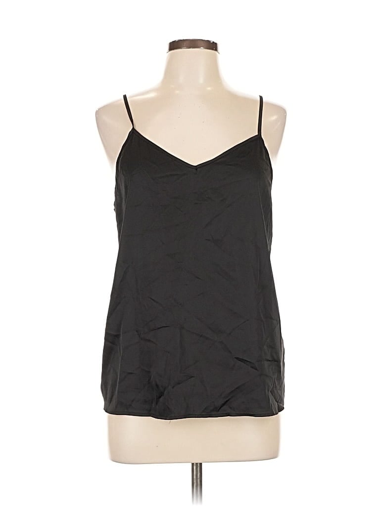 Pre-owned Ekouaer Sleeveless Top Black Halter Neckline Tops