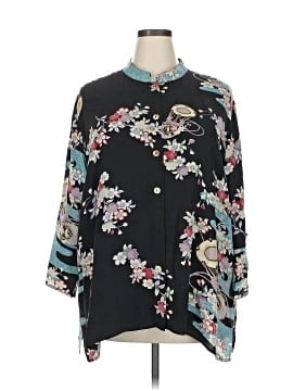 トップス citron Vintage Butterfly Citron Style Silk Blouse – CITRON CLOTHING