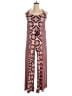 Tigerlily Paisley Burgundy Purple Jumpsuit Size 10 - photo 1
