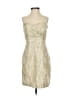 Tibi Metallic Gold Cocktail Dress Size 0 - photo 1