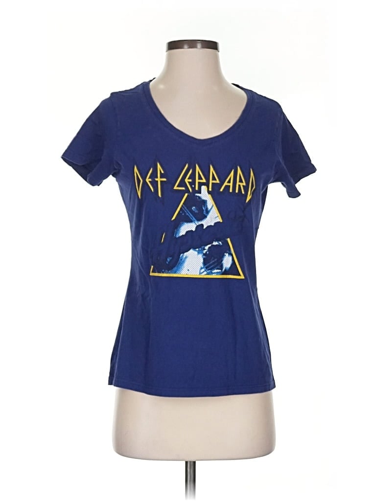 Pre-owned Port & Company Short Sleeve T-shirt In Blue