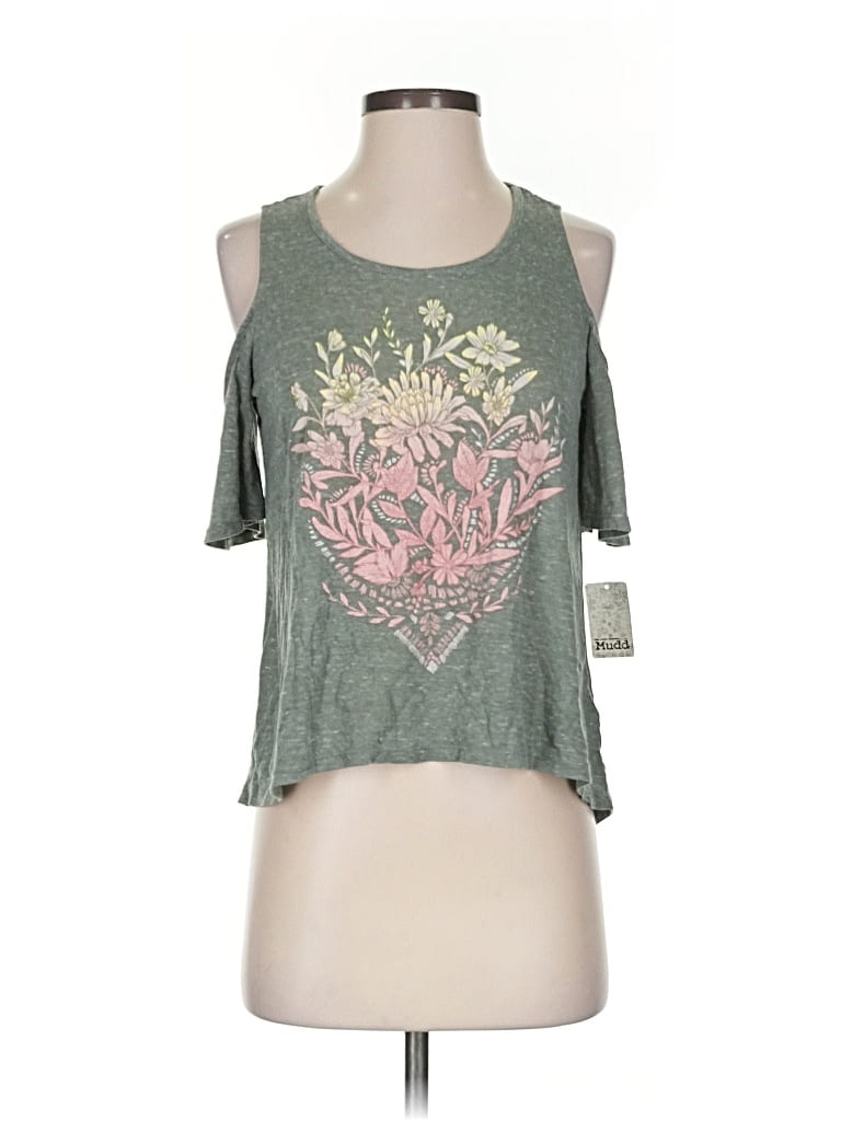 Pre-owned Mudd Short Sleeve T-shirt In Green