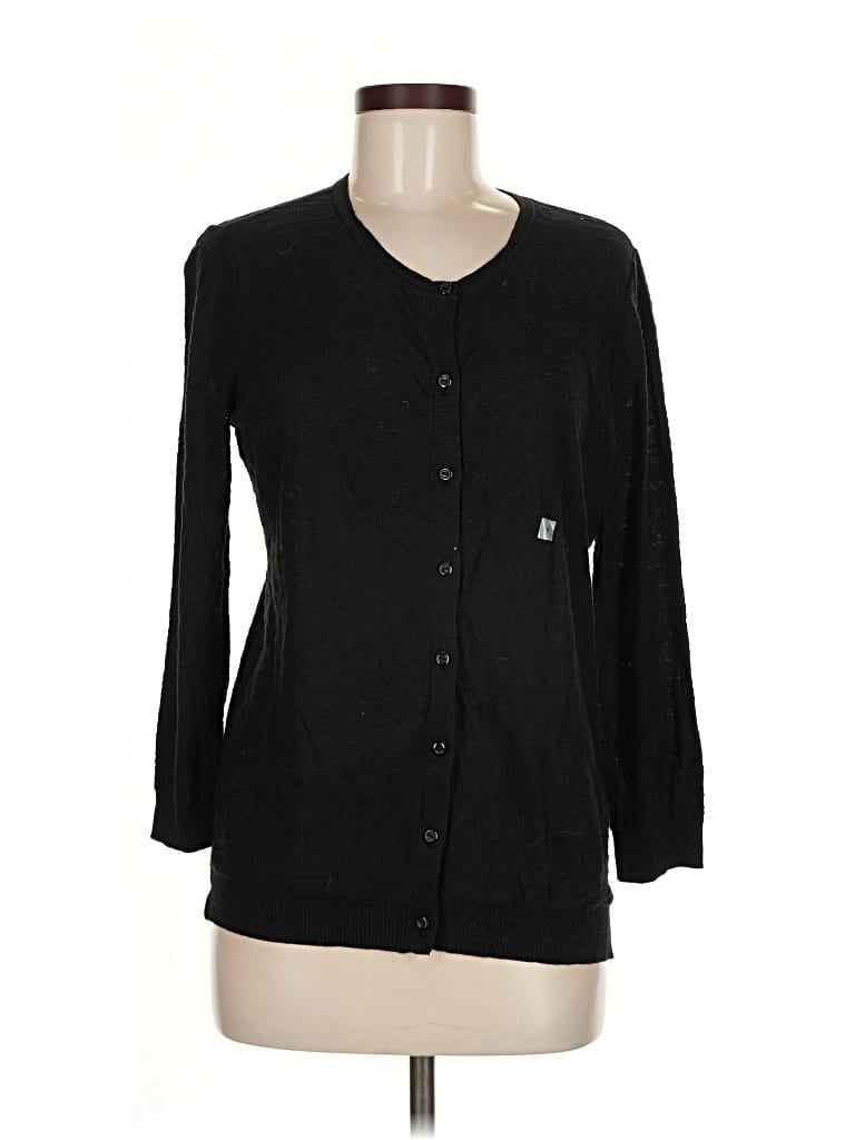 Pre-owned Ann Taylor Loft Outlet Cardigan Sweater In Black