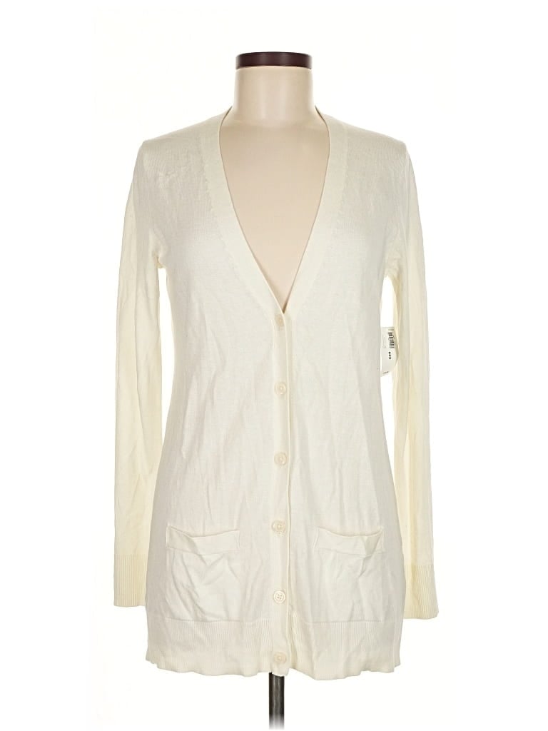 Pre-owned Old Navy Cardigan Sweater In White