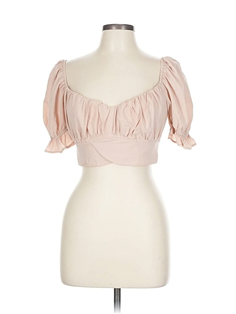 BETTER BE Pre-owned Short Sleeve Blouse In Pink