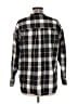 Universal Thread Checkered-gingham Black Long Sleeve Button-Down Shirt Size M - photo 2