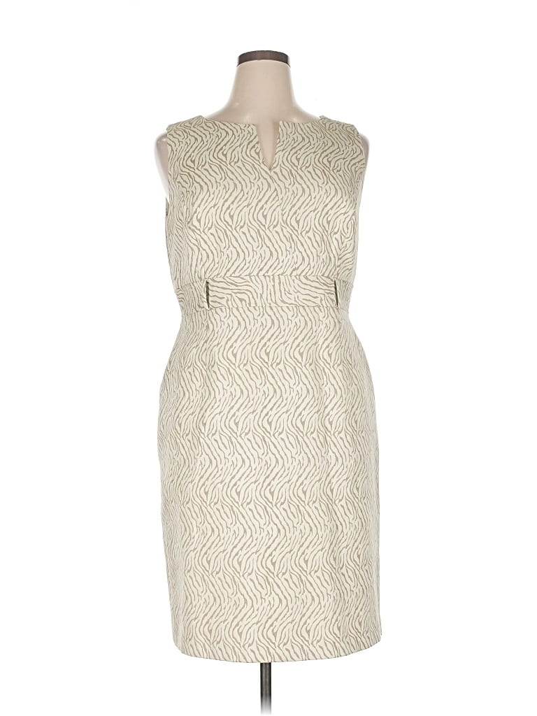 Pre-owned Alex Marie Cocktail Dress In White