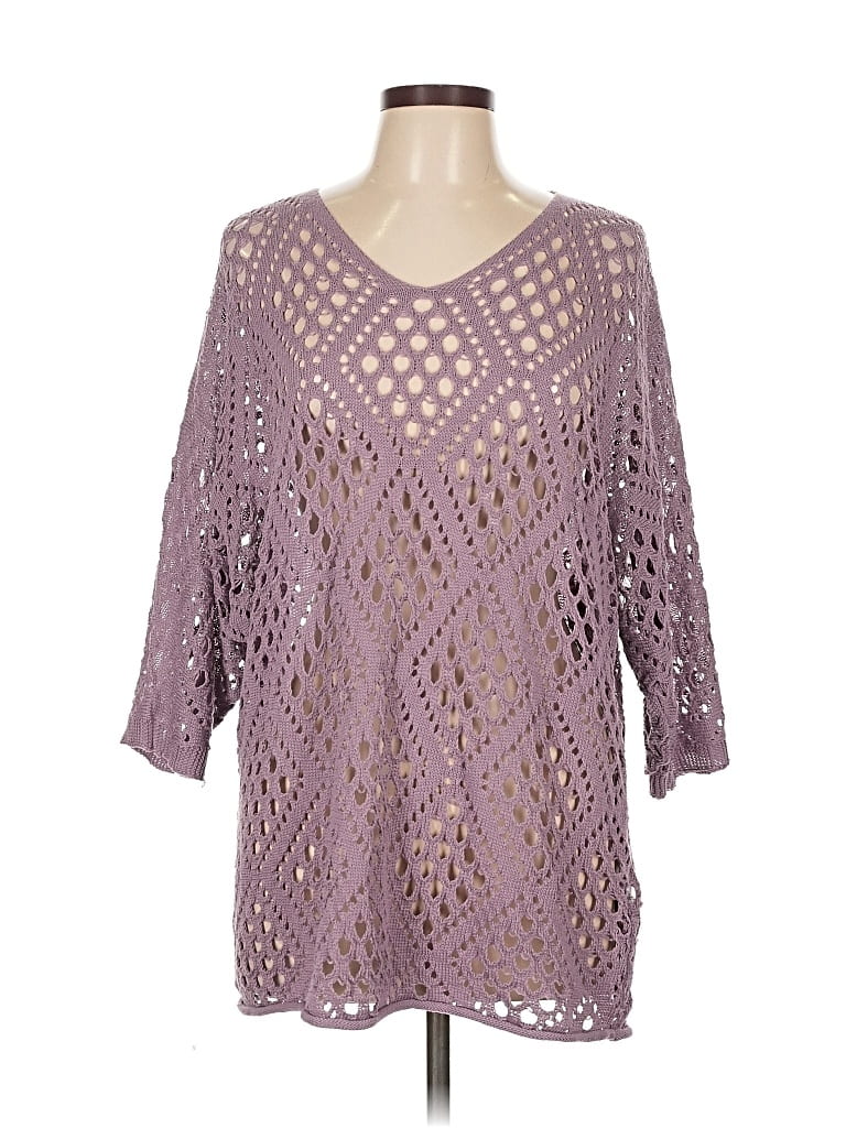 Pre-owned Shein Pullover Sweater In Purple