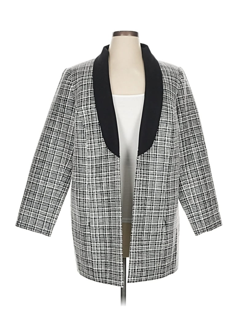 Pre-owned Doncaster Collection Blazer Jacket In Gray