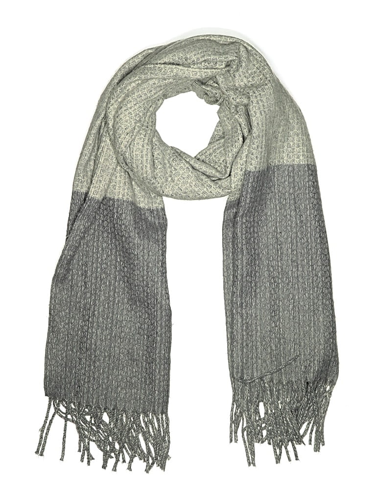 Pre-owned Assorted Brands Scarf In Gray