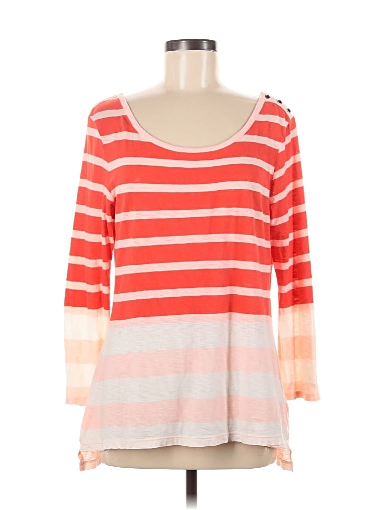 PILCRO AND THE LETTERPRESS Pre-owned 3/4 Sleeve T-shirt In Orange