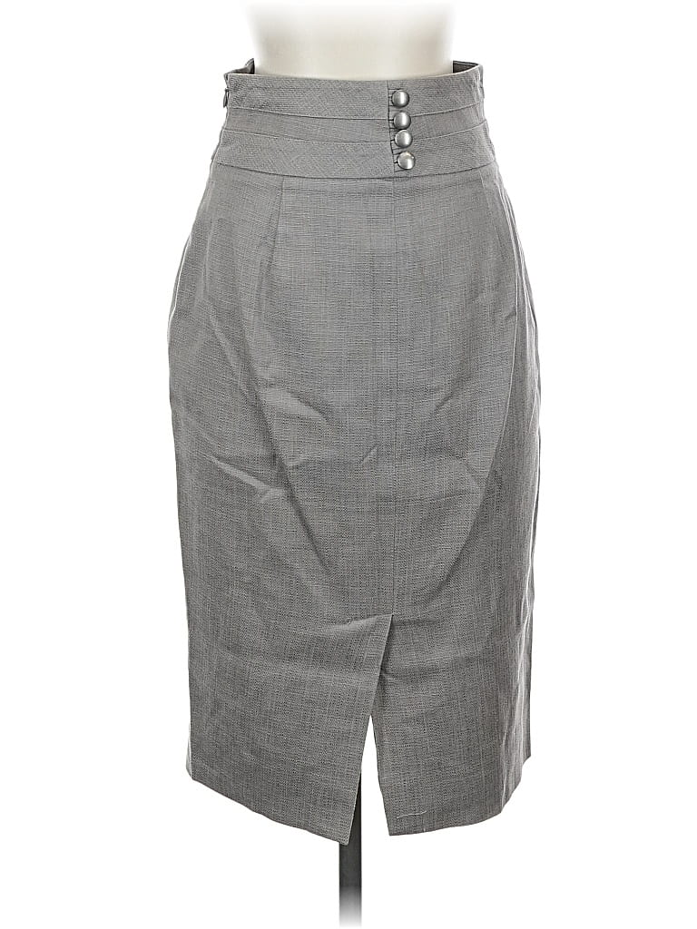 Pre-owned Classiques Entier Formal Skirt In Gray