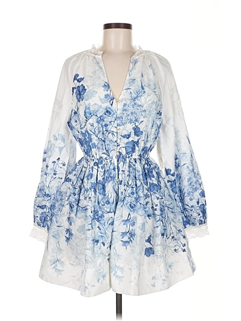 Pre-owned Let Me Be Casual Dress In Blue