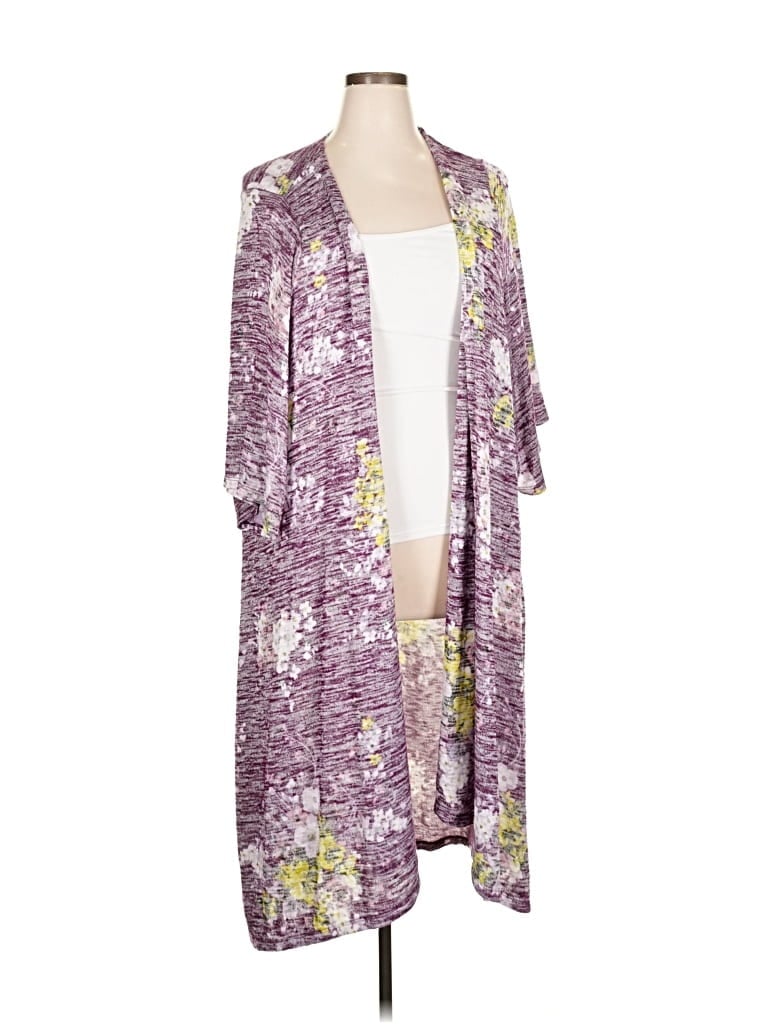 Pre-owned Torrid Cardigan Sweater In Purple