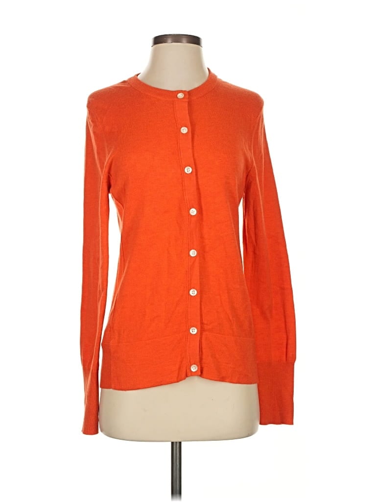 EDDIE BAUER Pre-owned Cardigan Sweater In Orange