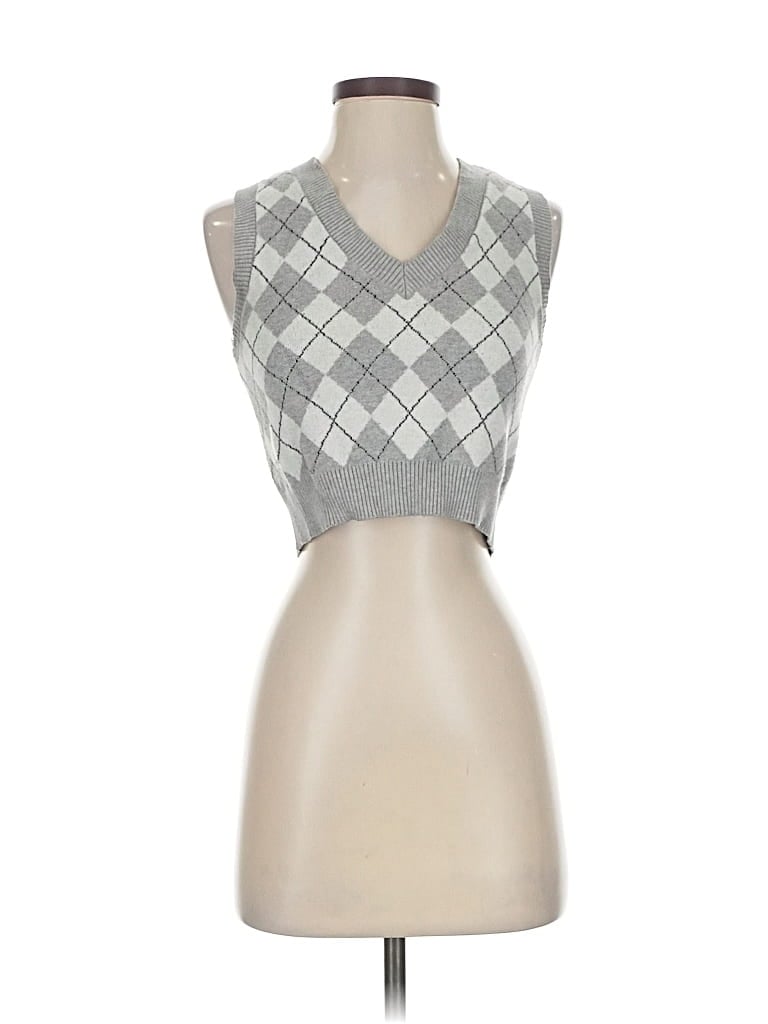 Pre-owned Garage Sweater Vest In Gray