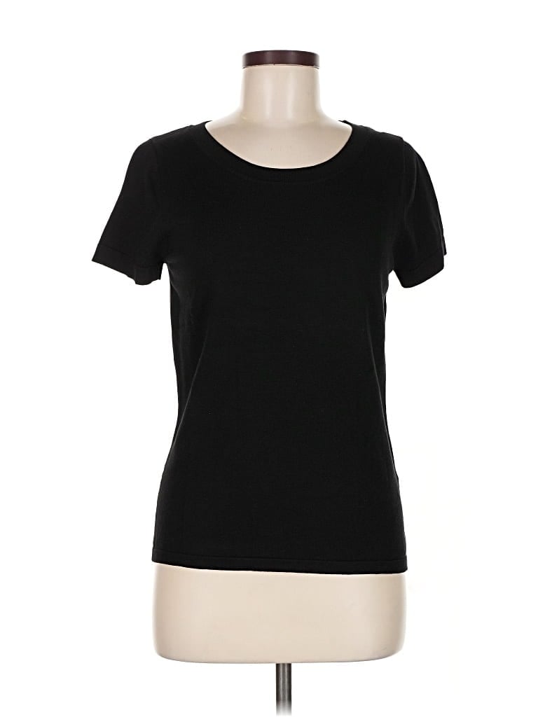 Pre-owned August Silk Short Sleeve T-shirt In Black