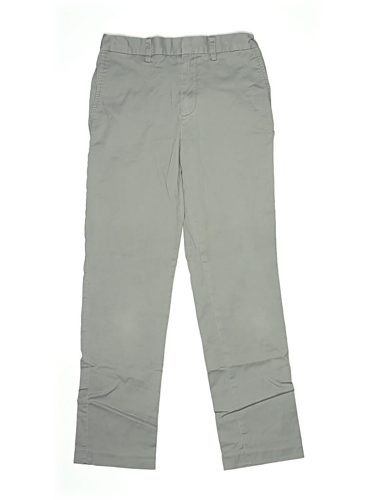 Pre-owned Crewcuts Kids' Khaki Pant In Gray