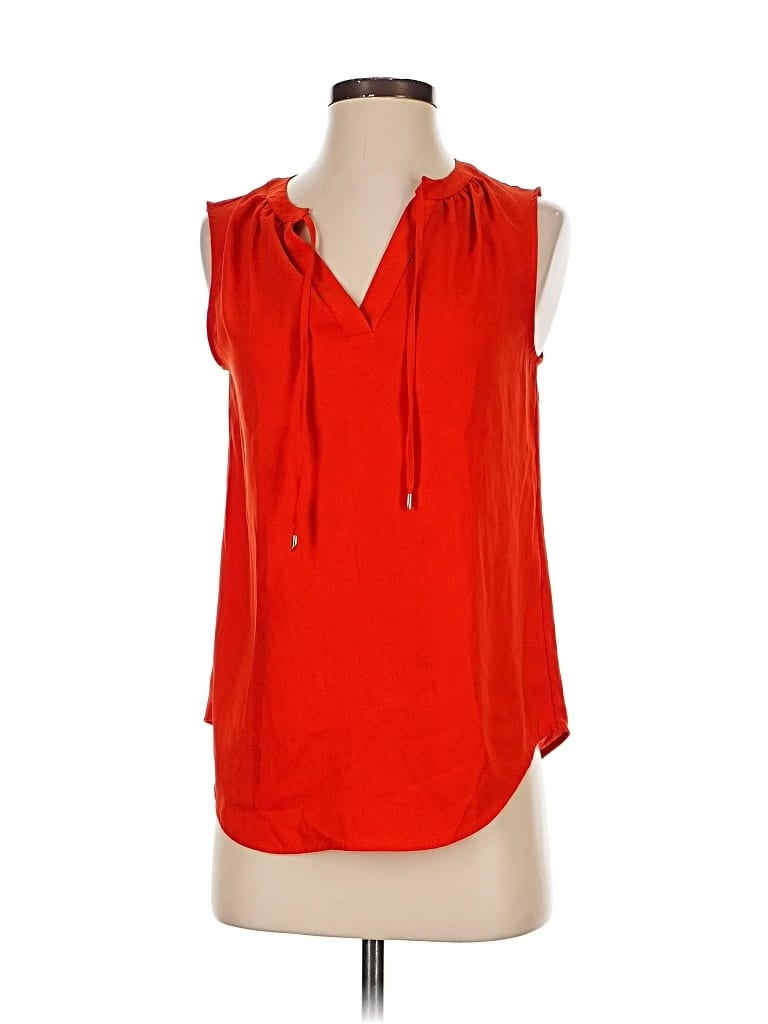 ANN TAYLOR Pre-owned Sleeveless Blouse In Red