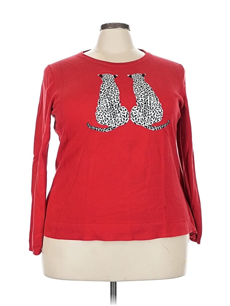 Pre-owned Crown & Ivy Sweatshirt In Red