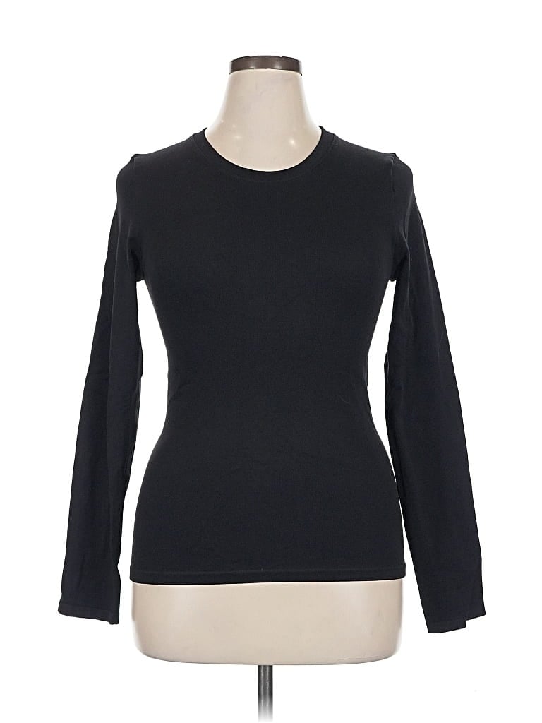 Pre-owned Oqq 3/4 Sleeve T-shirt In Black