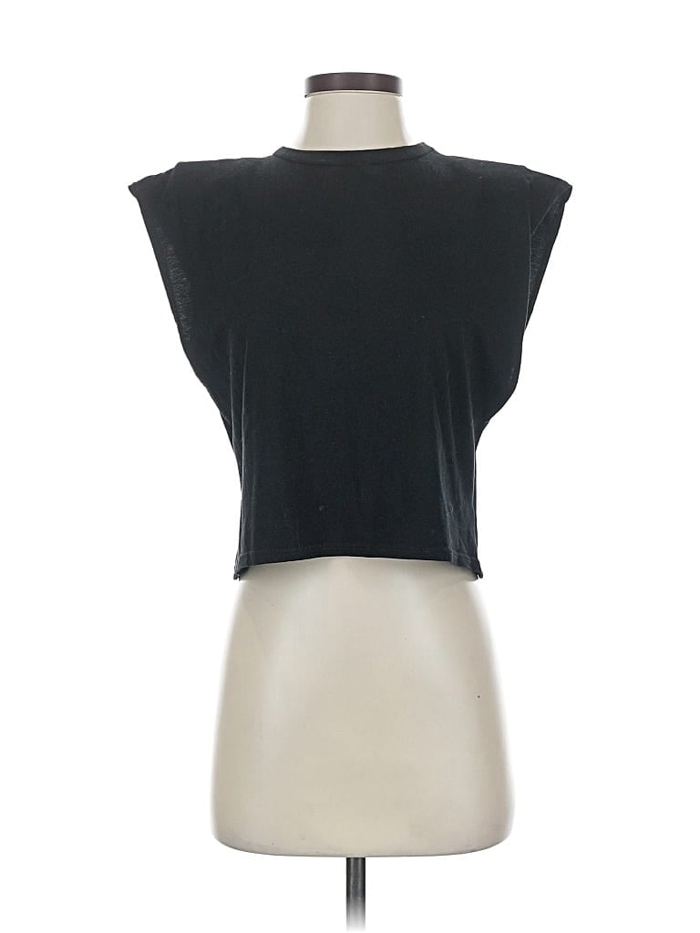 Pre-owned Nasty Gal Inc. Sleeveless T-shirt In Black